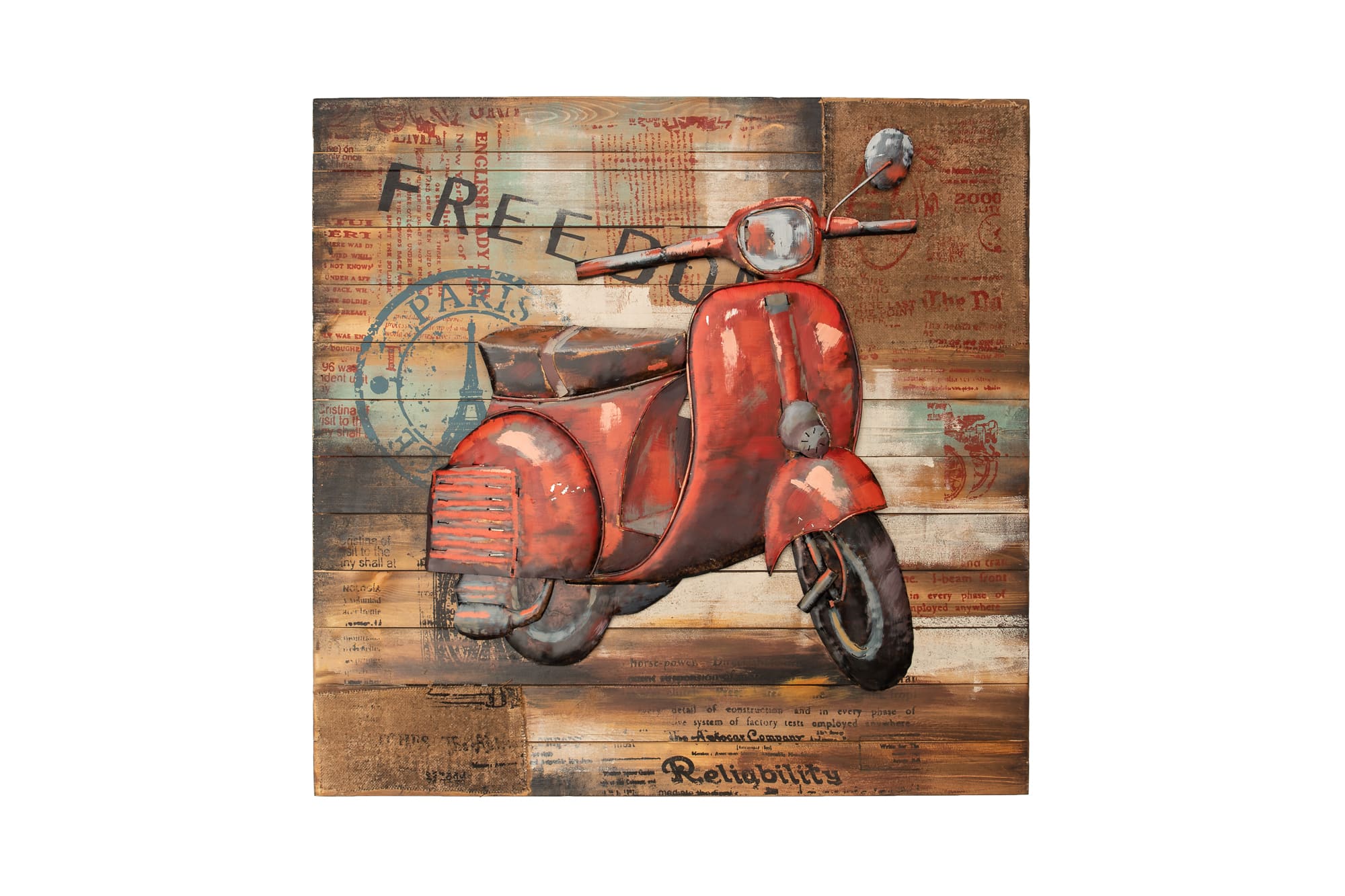 Colored page Vespa painted by S